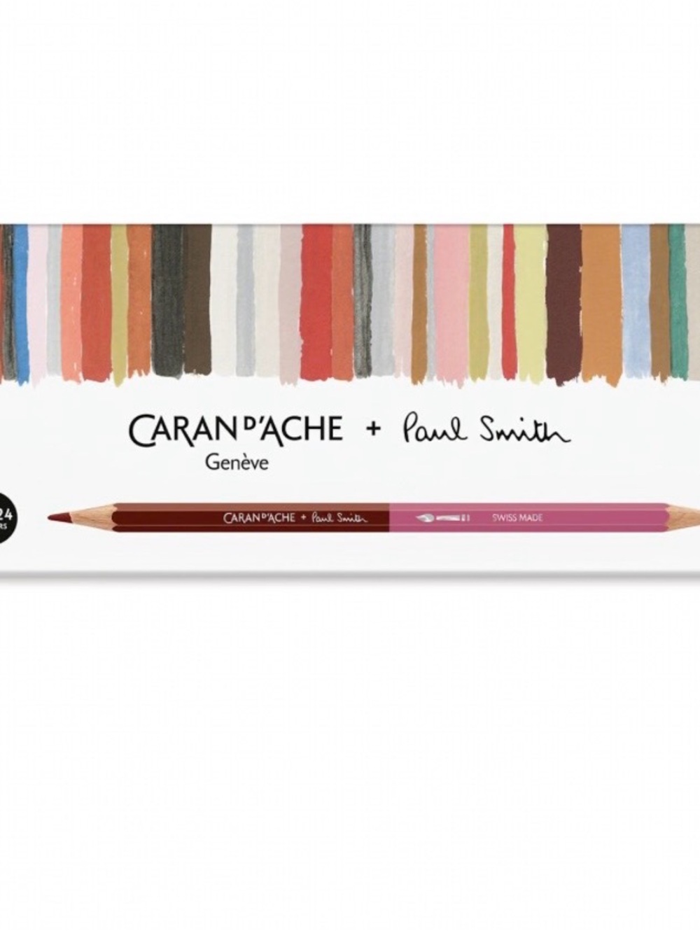 Caran d’Ache + Paul Smith 12 Water Soluble Pencils Double Ended 24 Colors